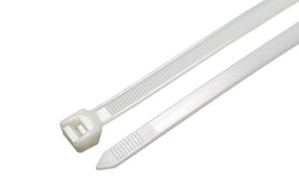 Cable Ties, 3mm and 2.5mm Widths, 100mm, 150mm, and 200mm Lengths, Black and White
