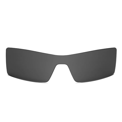 Walleva Black Polarized Replacement Lenses for Oakley Oil Rig Sunglasses