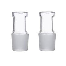 2Pcs 34/35 Glass Stopper Lab Hollow Flask Plug Laboratory Glassware
