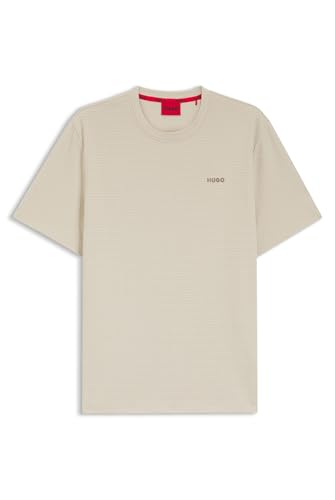 60% cotone, 40% poliestere HUGO Austin T-Shirt 10267482 01 Pigiama T, Beige Chiaro 271, L Uomo