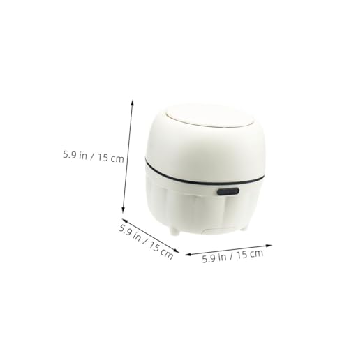 Caneca pequeña rectangular con tapa para escritorio miniatura 2