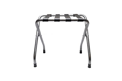 Whp Wholesale Hotel Products Metal Luggage Rack- Hammertone Finish, Folding Metal Suitcase Stand, Great For Guest Room, Hotel Room, Condos, Bed Room, Heavy Duty Construction #TOP1