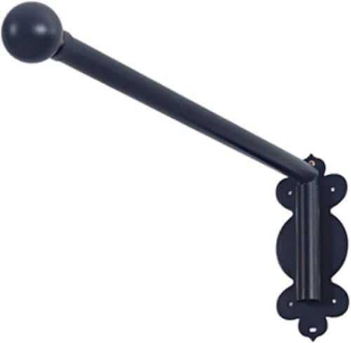 Heavy Duty Curtain Poles - 180° Swivel Swing Arm Rods for Eyelet Curtains, Metal Door Curtain Rail Set of 2, Adjustable and Durable, Perfect for Home Decor
