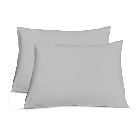 Sapphire Collection Silver Non Iron Pillowcases Cover