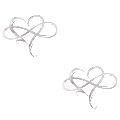 ABOOFAN 2 Piezas decoración pared decoración oficina adornos pared decoración la pared del corazón pared corazón metal ornamento emblemas decoración mural colgante pared