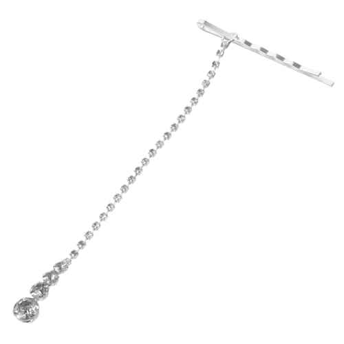 DECOMELODY Tête Mariage Alliage Argenté avec Pendentif Cristal pour Mariée Accessoire Cheveux Étincelant Décoration Chic pour Mariage et Fêtes Facile à...