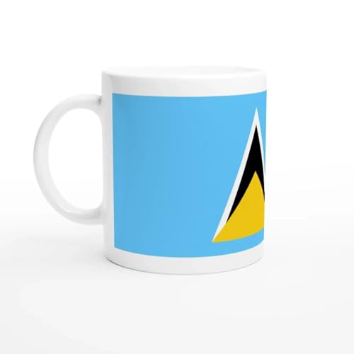 PixelForma Mug Drapeau Sainte-Lucie
