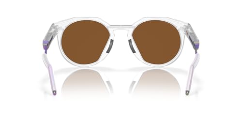 Oakley Unisex Sunglasses Matte Clear Frame, Prizm Violet Lenses, 52MM4