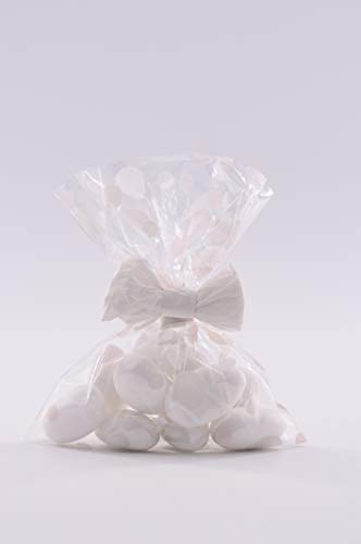 Italpak Sachets transparents pour bulles alimentaires 50 pcs, Polypropylène, blanc et rose, 9x12,5cm