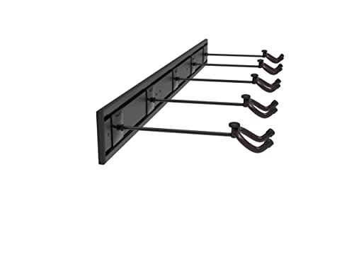 Guitar Wall Hangers With 5 Adjustable Bass Guitar Hanger For Electric Acoustic Guitars Bass, Banjo, Mandolin,Guitar Wall Mount Hanger For String Instruments(Black) #TOP4
