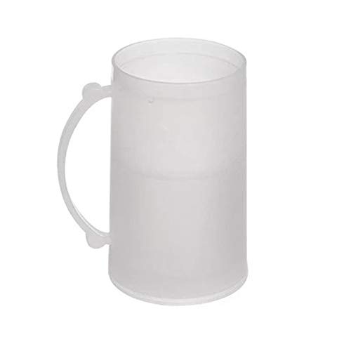 Frosty Freezer Mug 14 Ounce Beverage Cooling Device Beer Plastic Cup Cold Soda