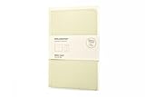 Moleskine Messages Note Card, Large, Plain, Tea Green, Soft Cover (4.5 x 6.75)