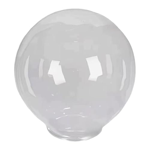 Pantalla Esfera para Lámpara Exterior Cubierta Acrílica Transparente Repuesto Farol Poste Globo Difusor Jardín- Diámetro 25cm