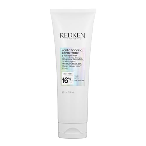 Redken Maschera Liquida Riparatrice, Azione in 5 Minuti, Ripara I Legami, Ultra Idratante, Per Capelli Secchi e Danneggiati, Acidic Bonding Concentrate, 250 ml