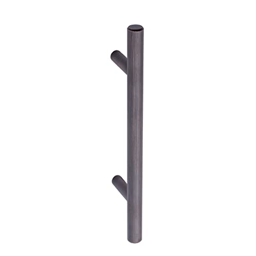 Image of South Main Hardware Euro Bar Cabinet Drawer Pull Handle (3 /8 inch Diameter), 5.88 inch Length (3.5 inch Hole Center), Oil Rubbed Bronze, Mounting Hardware Included, 10-Pack