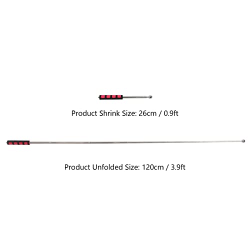 Bediffer Mastro de bandeira guia portátil, haste de bandeira de guia telescópico extensível antiderr