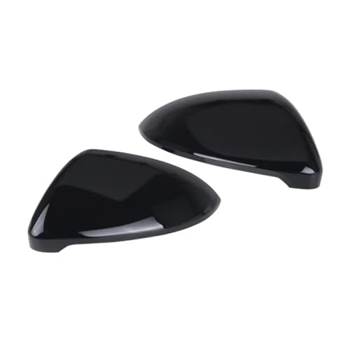 Bouchons rétroviseur noir brillant élégant et stylé pour Golf 7 Touran