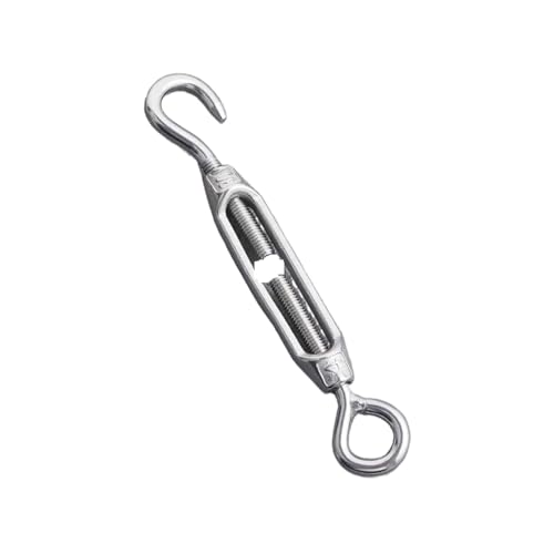 Tornillo de ajuste para cable con gancho de acero inoxidable, paquete de 1 pieza miniatura 3