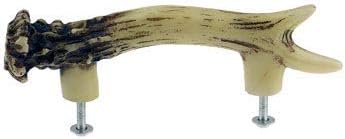 Deer Antler Drawer Handle Pull, 2pc Set, 5.5", Lodge Cabin Decor