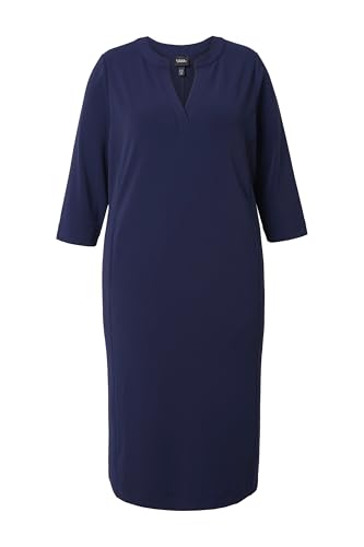 Robe col tunisien manches 3/4 de qualité supérieure et coupe fluide impeccable