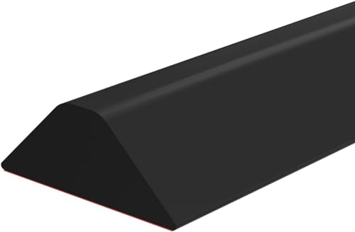 Image of Cosyeasy 78 Inch Collapsible Shower Water Dam, Self Adhesive Silicone Shower Threshold Water Barrier, Water Stopper for Bathroom, Kitchen & Wet Room, Keeps Water Inside, Dry & Wet Separation, Black