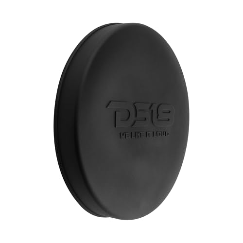 Image of DS18 Hydro CS-8 /BK 8 inch Silicone Marine Speaker Cover - Water, Dust and UV Rays Protection - Compatible with Tower Speakers - Great durability - Special Edition (Pair)