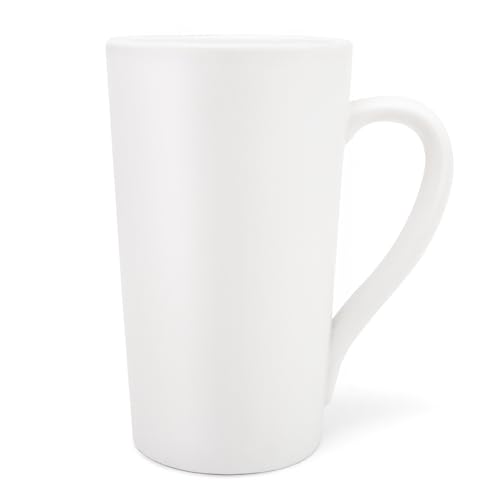 Taza grande de cerámica de 18 oz con asa miniatura 1