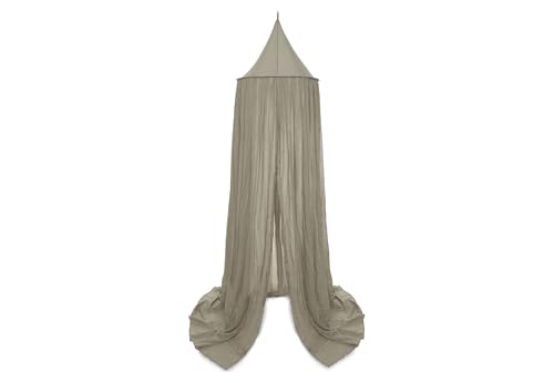 Jollein Baldachin Vintage Olive Green - Höhe 245 cm - Betthimmel Babybett...