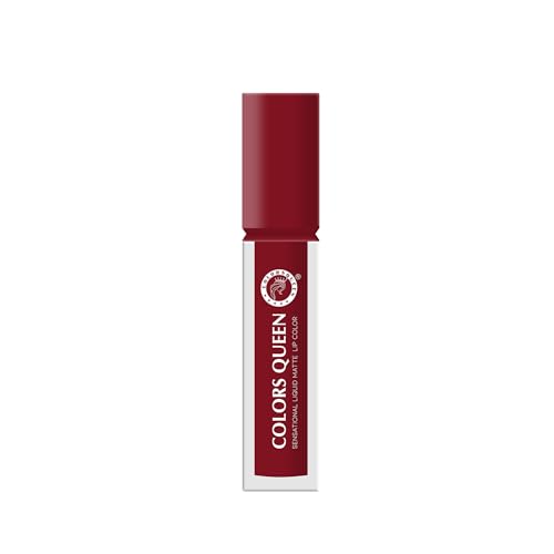 Image of Colors Queen Sensational Liquid Matte Lipstick - 7g | Long Lasting, Fade & Transfer Proof Lipstick | Highly Pigmented, Water & Smudge Proof Liquid Lipstick for Women (16 - Deep Talks)
