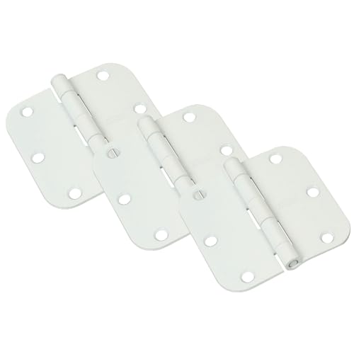 National MFG/Spectrum Brands HHI N830-337 Door Hinge, 3.5-Inch, White, 3-Pack