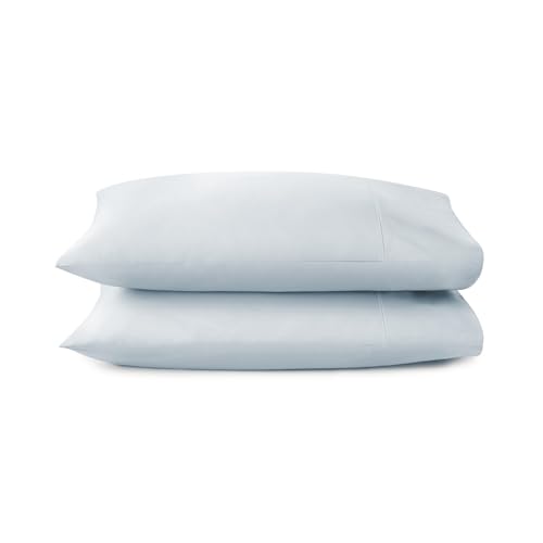 Image of 100% Organic Cotton Pillow Cases King Size Set of 2-100% Cotton Pillowcases GOTS Certified 300 Thread Count - Naturally Cooling Comfortable Breathable & Soft Pillow Cases (Powder Blue, King)