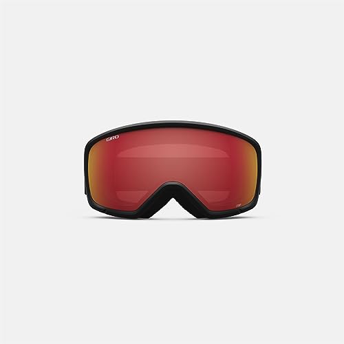 Image of Giro Stomp Youth Snow Goggle - Black Rokki Ralli Strap with Amber Scarlet Lens