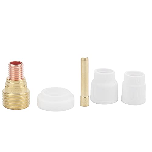 Ceramic Welding Cup Set White Nozzle Accessories for Argon Arc Welding High Temperature Long Service Life Stable Arc Welding Chuck Air Lens Spacer