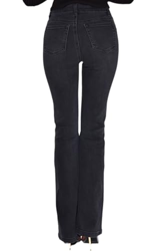 Women's Casual Straight Leg Jeans High Waist Stretchy Classic Denim Pants with Pocket2