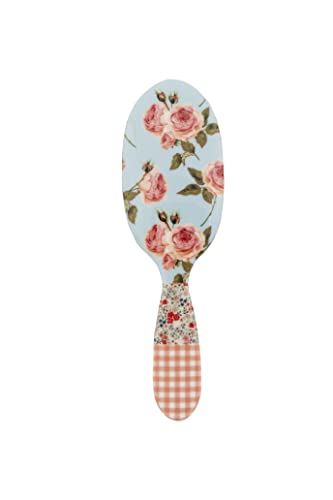Rock & Ruddle Natural Pure Boar Bristle Hair Brush for Women & Kids (Small/Travel Size, 17.5cm)