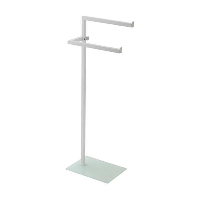 Plateau porte-serviettes avec base en verre, couleur noire