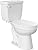 PROFLO PFCT101HEWH PROFLO PFCT101HE Jerritt 1.28 GPF Two Piece Elongated Toilet with Left Hand Lever - Seat Included