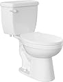 PROFLO PFCT101HEWH PROFLO PFCT101HE Jerritt 1.28 GPF Two Piece Elongated Toilet with Left Hand Lever - Seat Included
