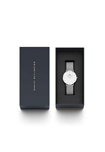 Daniel Wellington Mesh Analog White Dial Unisex Watch-Dw00100306, Silver Band - Image 6