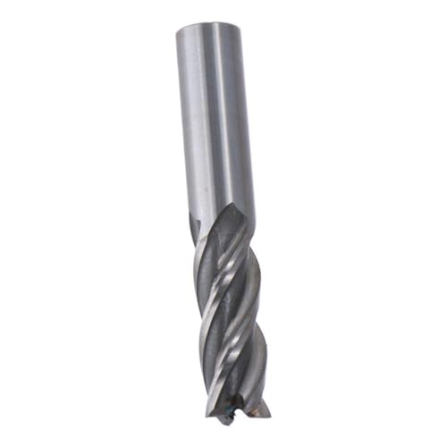 Image of Cutting High Speed Steel Spiral Drill Bit Straight End Mill Cutter 4 Flute(3 /4)