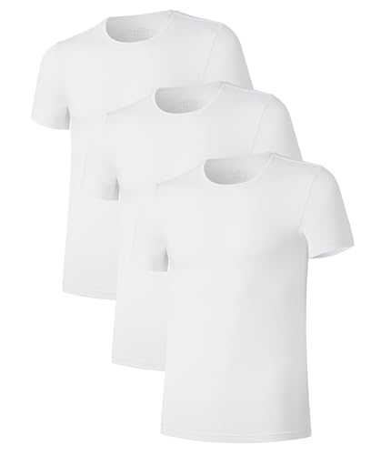 CF Men's Undershirts Moisture Wicking T-Shirts Crewneck Soft Tees for Men Classic Slim Fit T-Shirt