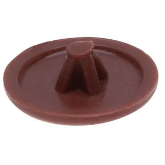 Tapas de Tapa de Plástico Madera Roja Natural para Tornillos Phillips, Pozidriv, Square-X Head Cover Screw Caps Plastic para Tornillos Autorroscantes (Paquete de 100 unidades) Tamaño - 12mm