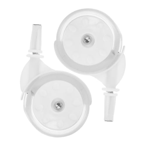 GANAZONO 2 Piezas Repuesto Ruedas Plástico para Andadores Niña Ruedas Goma Silenciosas Fácil Instalación Compatible Mayoría de Carritos y Andadores