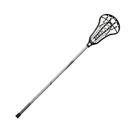 STX Lacrosse Crux 400 Complete Stick with Runway Pocket, Black