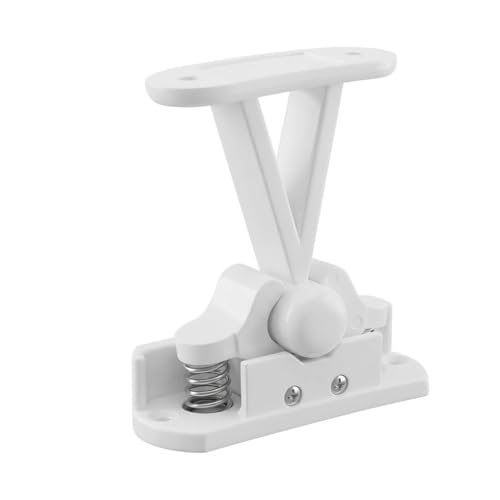 Static Caravan Door Retainer Catch Door Stopper with Stainless Steel Springs Motorhome Door Retainer Accessories T Type Holder Clip for RV Camper Boat Motorhome Static Caravan Locker External Doors
