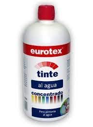EUROTEX Tinte al Agua Concentrado 1 Litro. Rojo