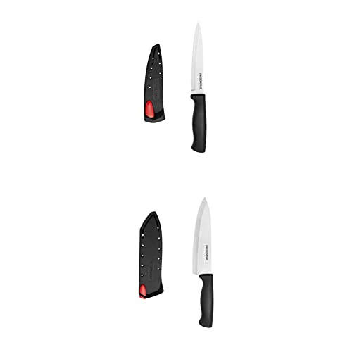 Farberware 5158146 Edgekeeper Utility Knife, 4.5-Inch, Black & Farberware 5160714 Edgekeeper Chef's Knife, 6-Inch, Black #TOP24