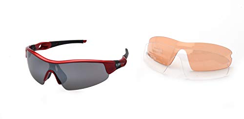 Gafas de sol deportivas Ravs para ciclismo y carrera con 3 lentes de recambio