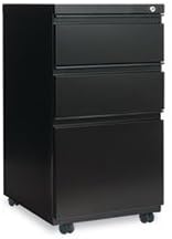 ALEPB532819BL - Best Three-Drawer Metal Pedestal File With Full-Length Pull