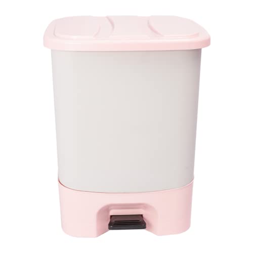 Image of Premium Step-On Padel Dustbin For Kitchen And Home | Garbage Bin With Removable Bucket And Smooth Paddle Mechanism | Wastebin For Office, Bathroom, Bedroom (19 LITER, GREY)